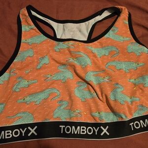 TomboyX Alligator Print Sports Bra